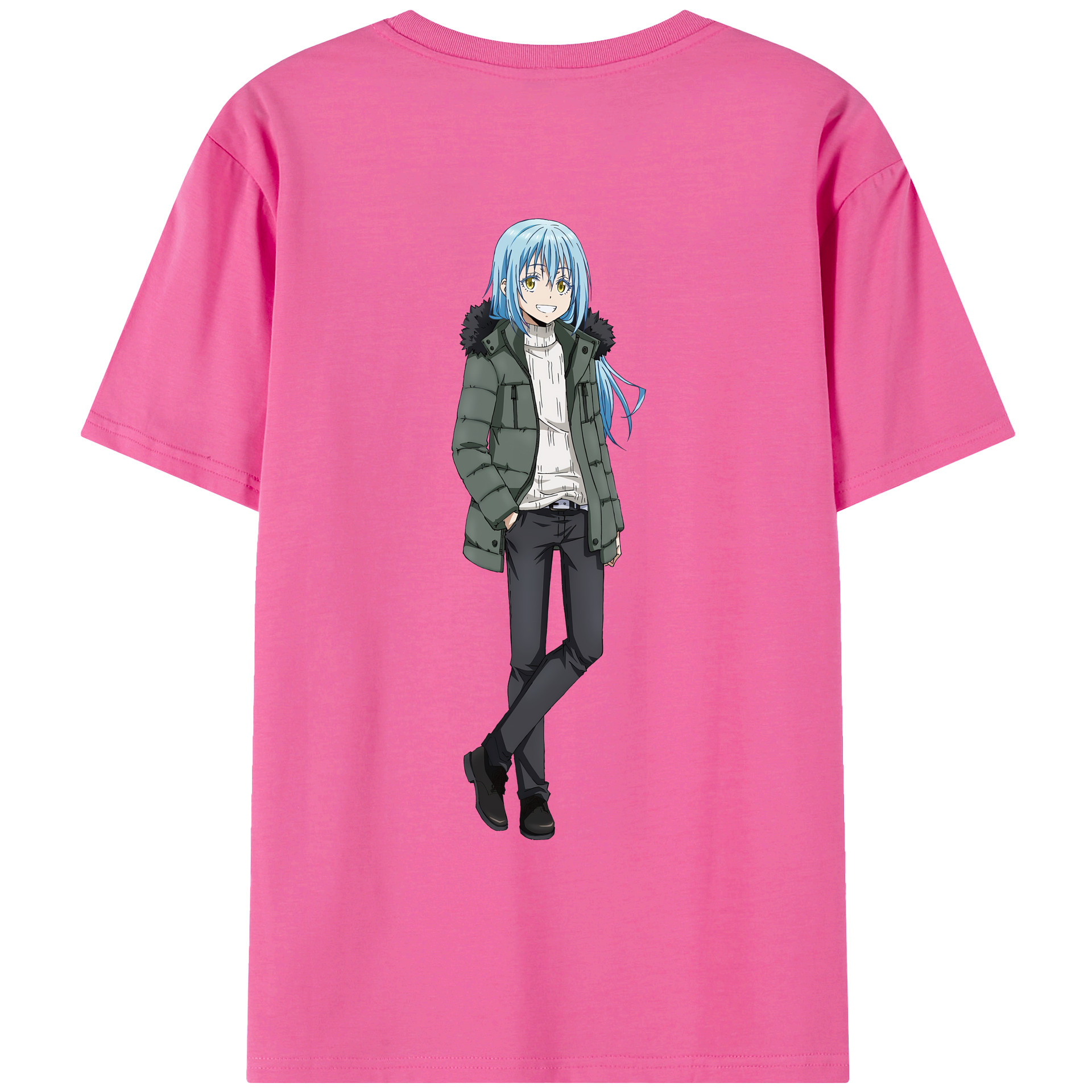 （画像用） 転スラ Regarding Reincarnated to Slime レディース半袖Tシャツ(バックプリント)